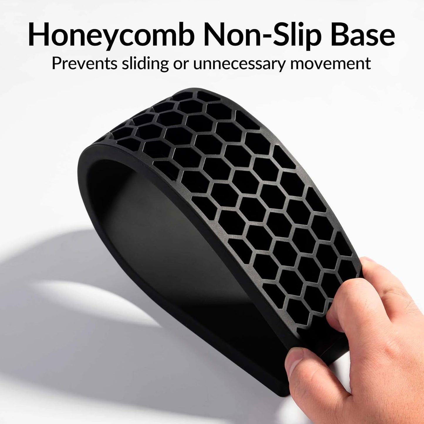 Ergonomic Silicone Wrist Rest for Keychron K12 / Q4 / Q60 / Q60 Max / Q4 Pro / Q4 HE / V4 / V4 Max, 12.04" Honeycomb Non-Slip Palm Rest, 60% Compact Mechanical Keyboard Support with Typing Pain Relief
