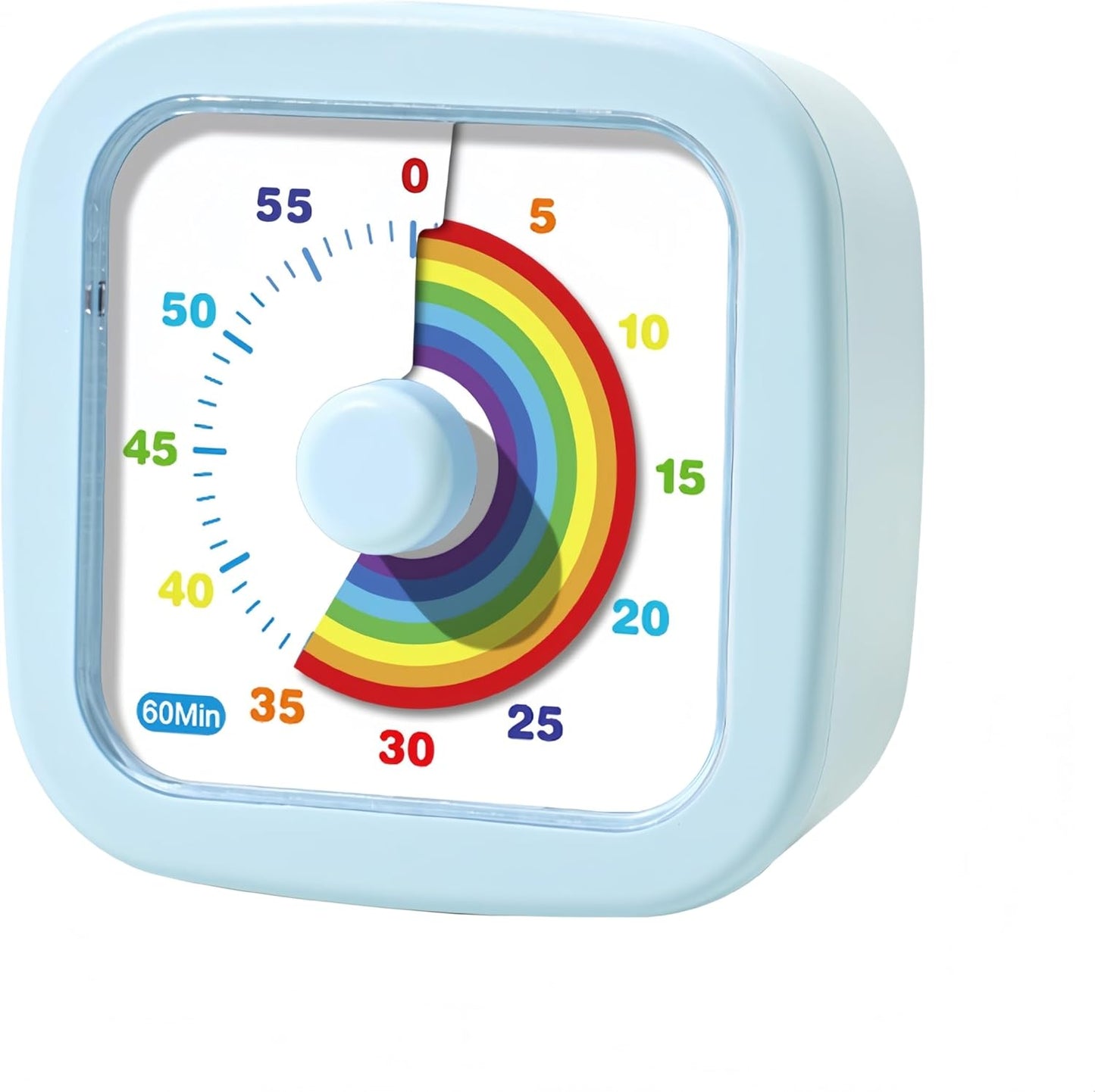 Kids Visual Timer Cute Rainbow - 60 Minute Countdown Timer Time Management for Kids and Adults, Timer for Cooking Classroom Meeting (Purple)