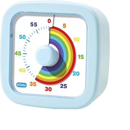 Kids Visual Timer Cute Rainbow - 60 Minute Countdown Timer Time Management for Kids and Adults, Timer for Cooking Classroom Meeting (Purple)