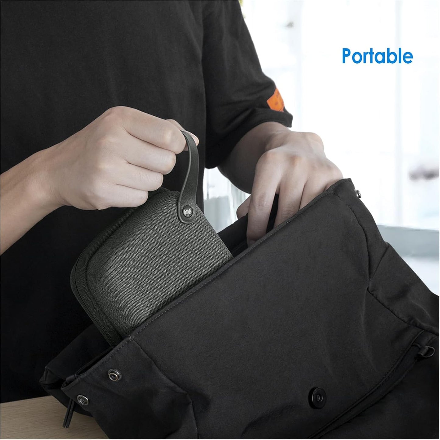 JETech Travel Accessories Organizer Case, Portable Electronic Pouch Gadget Bag for MacBook Power Adapter Chargers, Cables, Power Bank, Mouse, Stylus Pen, Earphone, SD Card, USB Flash Drive
