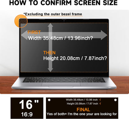 Mamol 34 Inch Curved Computer Privacy Screen Filter for 21:9 Aspect Ratio Widescreen Monitor - Anti Glare Blue Light Filter, Removable Computer Monitor Privacy Shield, Anti-Scratch Screen Protector