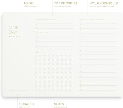 Pinesman - Elegant To Do List Notepad with Mouse Pad Feature, 11.22" x 7.87", 50 Tear-Off Sheets, Gold Foiled, Daily Planning, Eco-friendly To Do List Planner, FSC™ Certified To Do List Notebook for Work