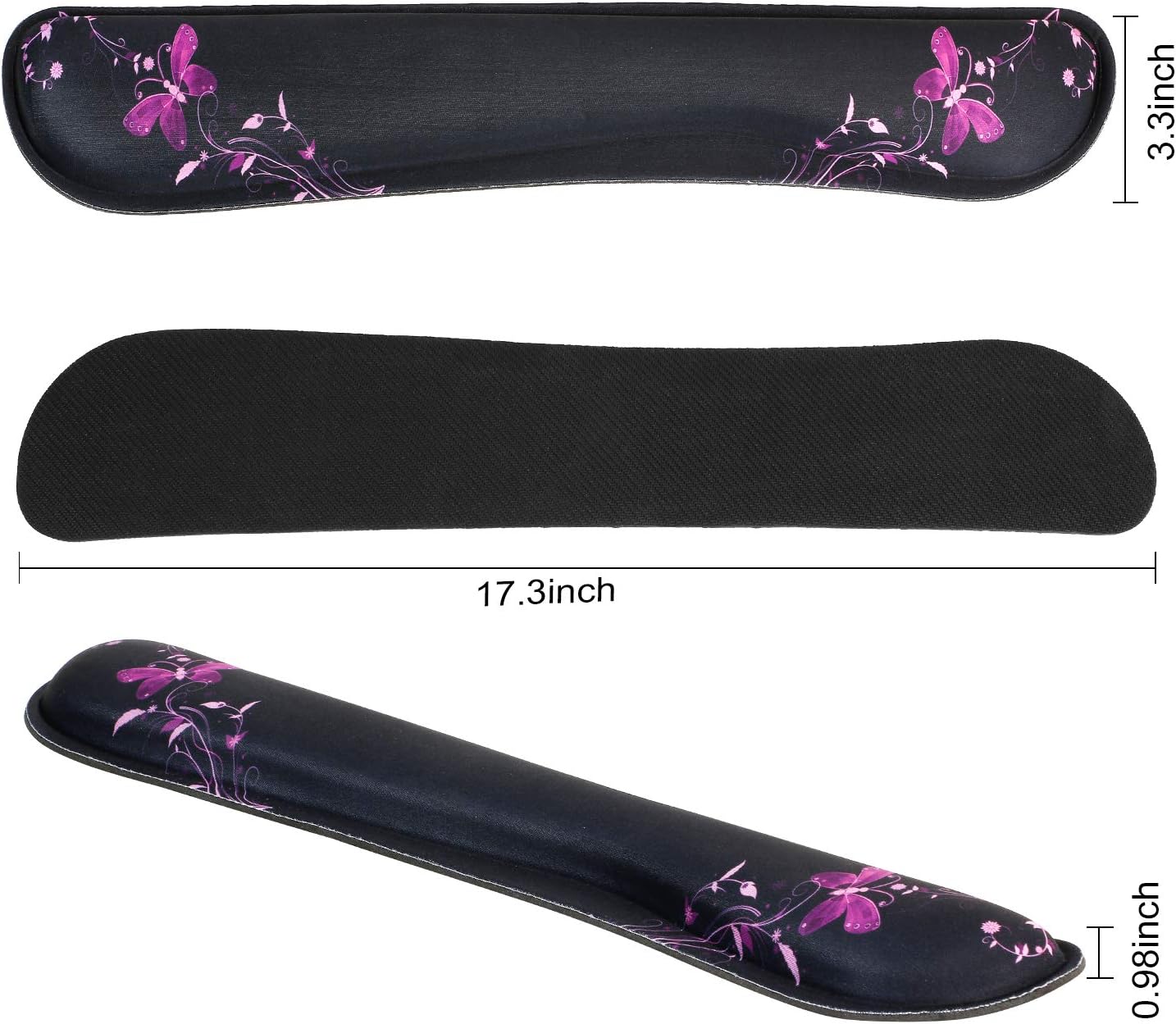 RICHEN Keyboard Wrist Rest Pad and Mouse Wrist Rest Support Mouse Pad Set,Sturdy & Comfortable & Lightweight for Easy Typing & Pain Relief-Ergonomic Support (Brown)