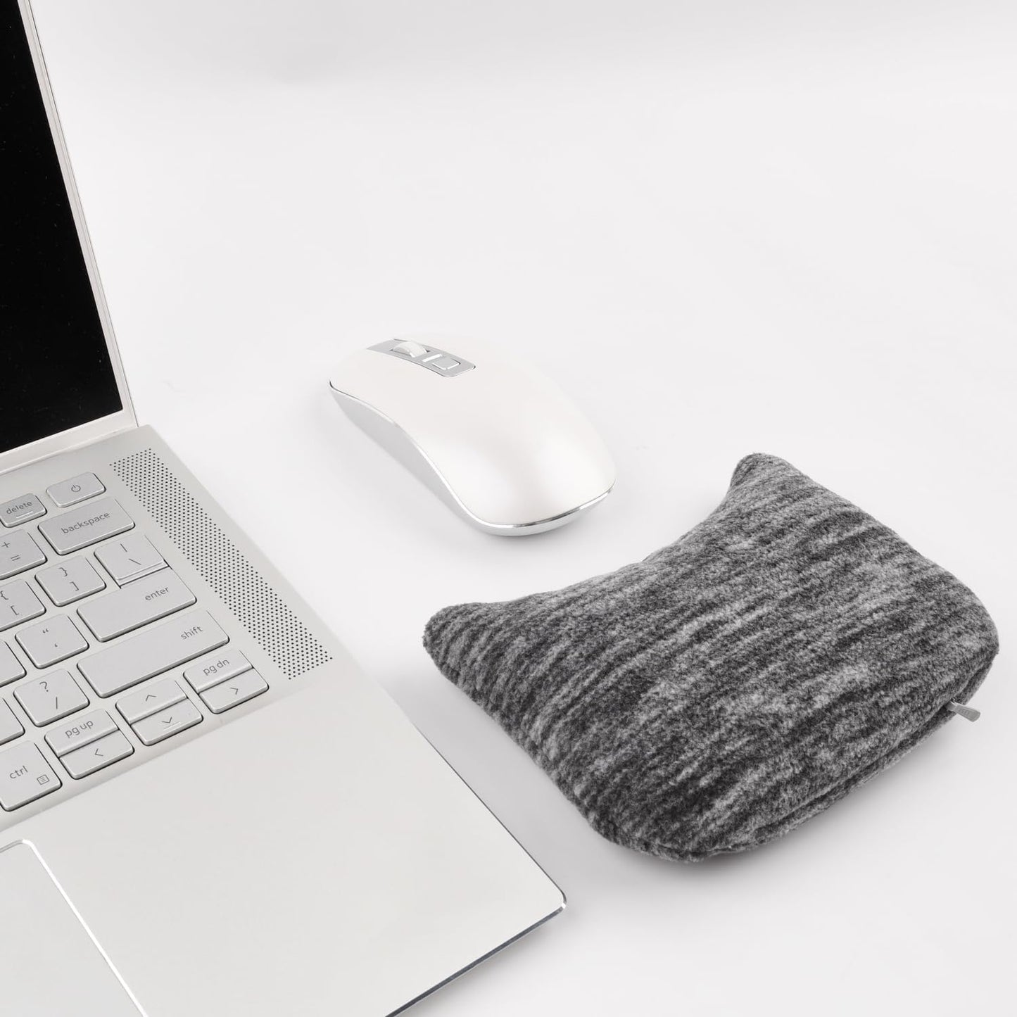 Large Mouse Wrist Rest Bean Bag, Ergonomic Mouse Support Pad Filled Ergo Beads for Computer, Laptop, PC Gaming (Dark Gray)