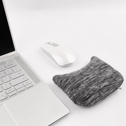 Large Mouse Wrist Rest Bean Bag, Ergonomic Mouse Support Pad Filled Ergo Beads for Computer, Laptop, PC Gaming (Dark Gray)