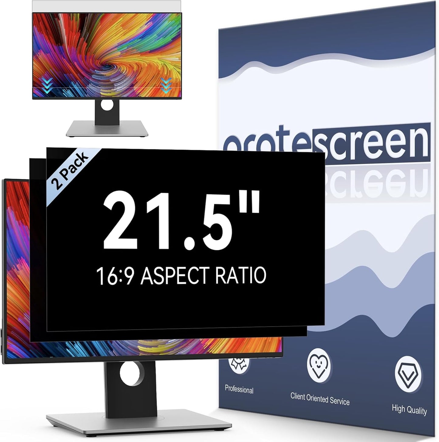 Laptop Privacy Screen 14 Inch Compatible with HP/Dell/Acer/Samsung/Asus/Lenovo/Toshiba,16:10 Aspect Removable Anti Glare Blue Light Filter Protector, 14 in Laptop Privacy Screen Shield