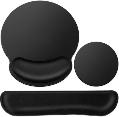 Ergonomic Keyboard Wrist Rest, Mouse Pad with Wrist Rest Anime, Cat Gaming Mousepad with Wrist Support, Memory Foam Wrist Rest Set for Computer Keyboard, Funny Cute Office Desk Accessories