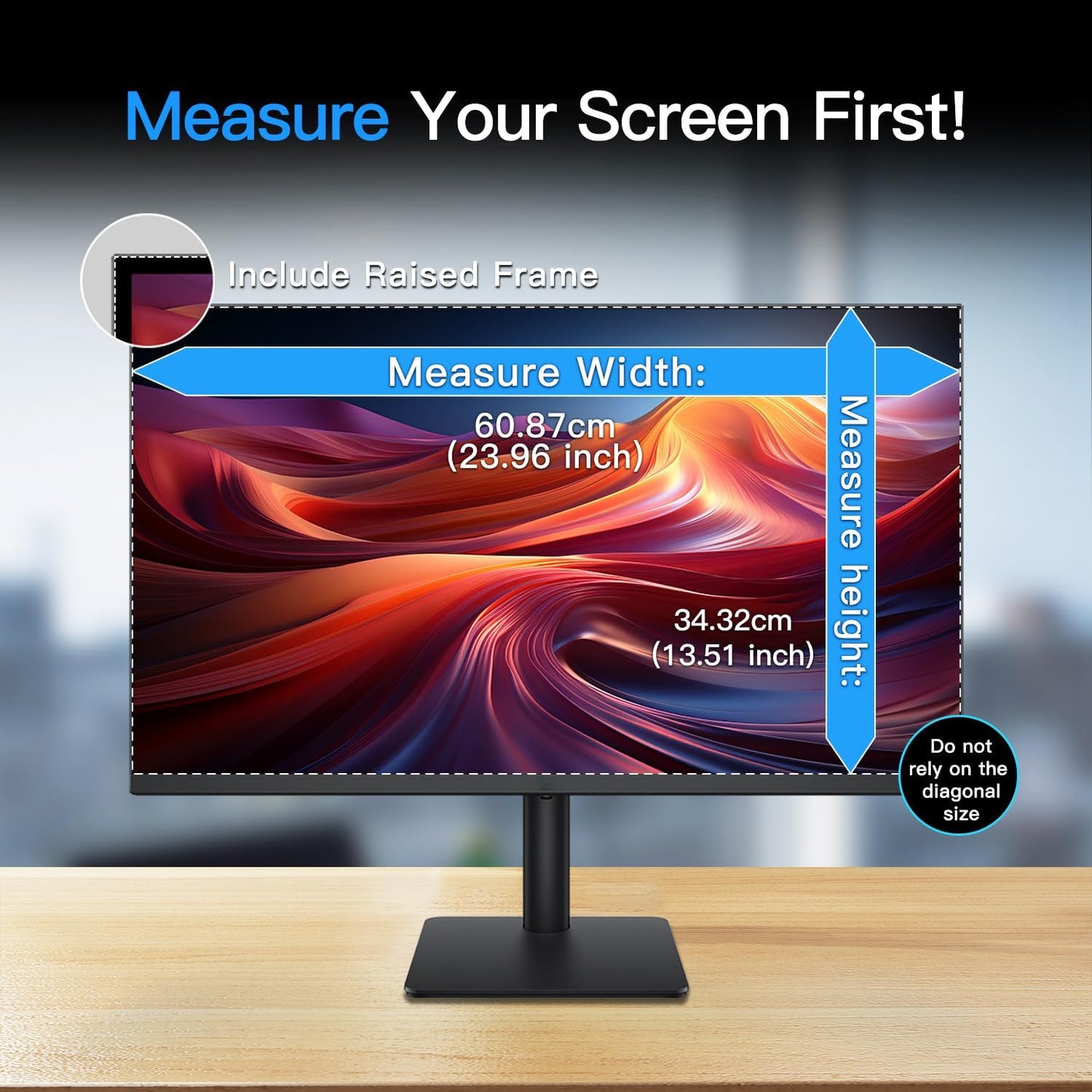 Laptop Privacy Screen 14 Inch 16:9 Aspect Ratio, Laptop Screen Privacy Shield Compatible With Lenovo Hp Dell Acer Asus Thinkpad Envy Xps, Removable Anti Glare Blue Light Computer Filter Protector