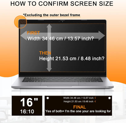 Mamol 34 Inch Curved Computer Privacy Screen Filter for 21:9 Aspect Ratio Widescreen Monitor - Anti Glare Blue Light Filter, Removable Computer Monitor Privacy Shield, Anti-Scratch Screen Protector