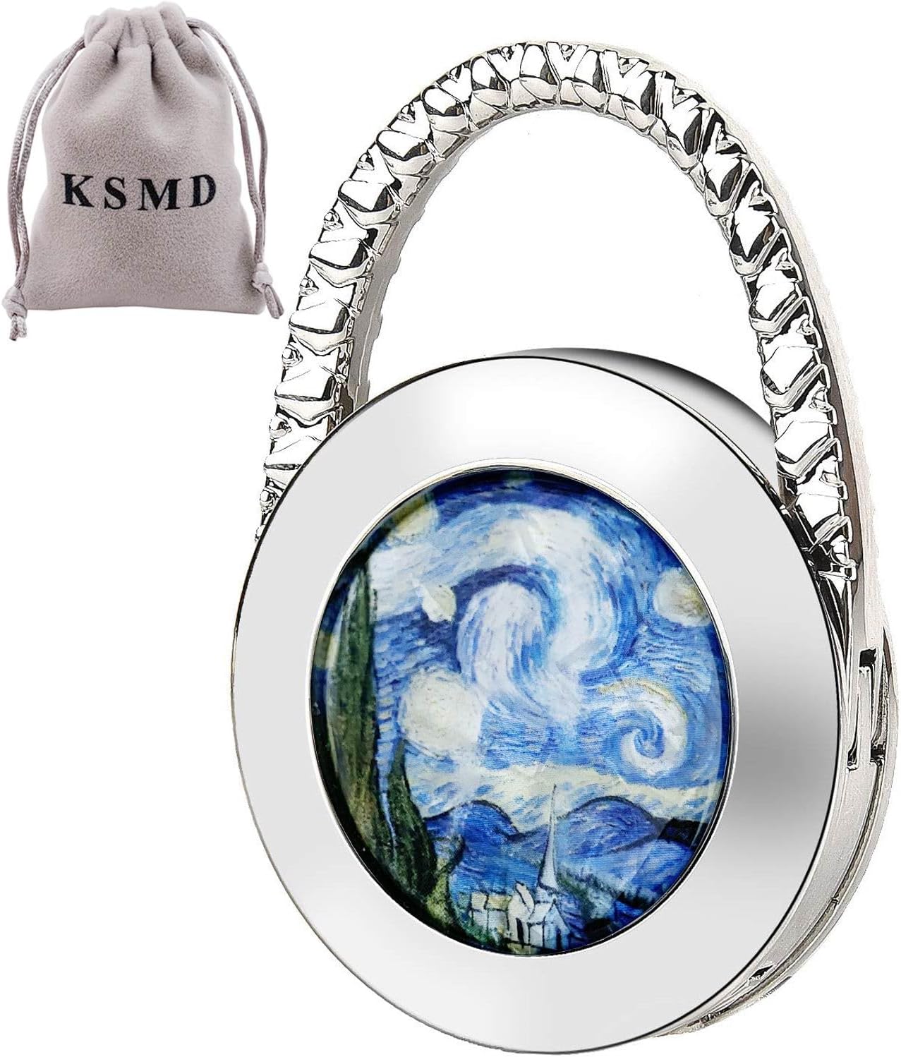 KSMD Purse Hooks for Table & Bars, Portable Handbag Holder - Foldable Table Hook Hanger