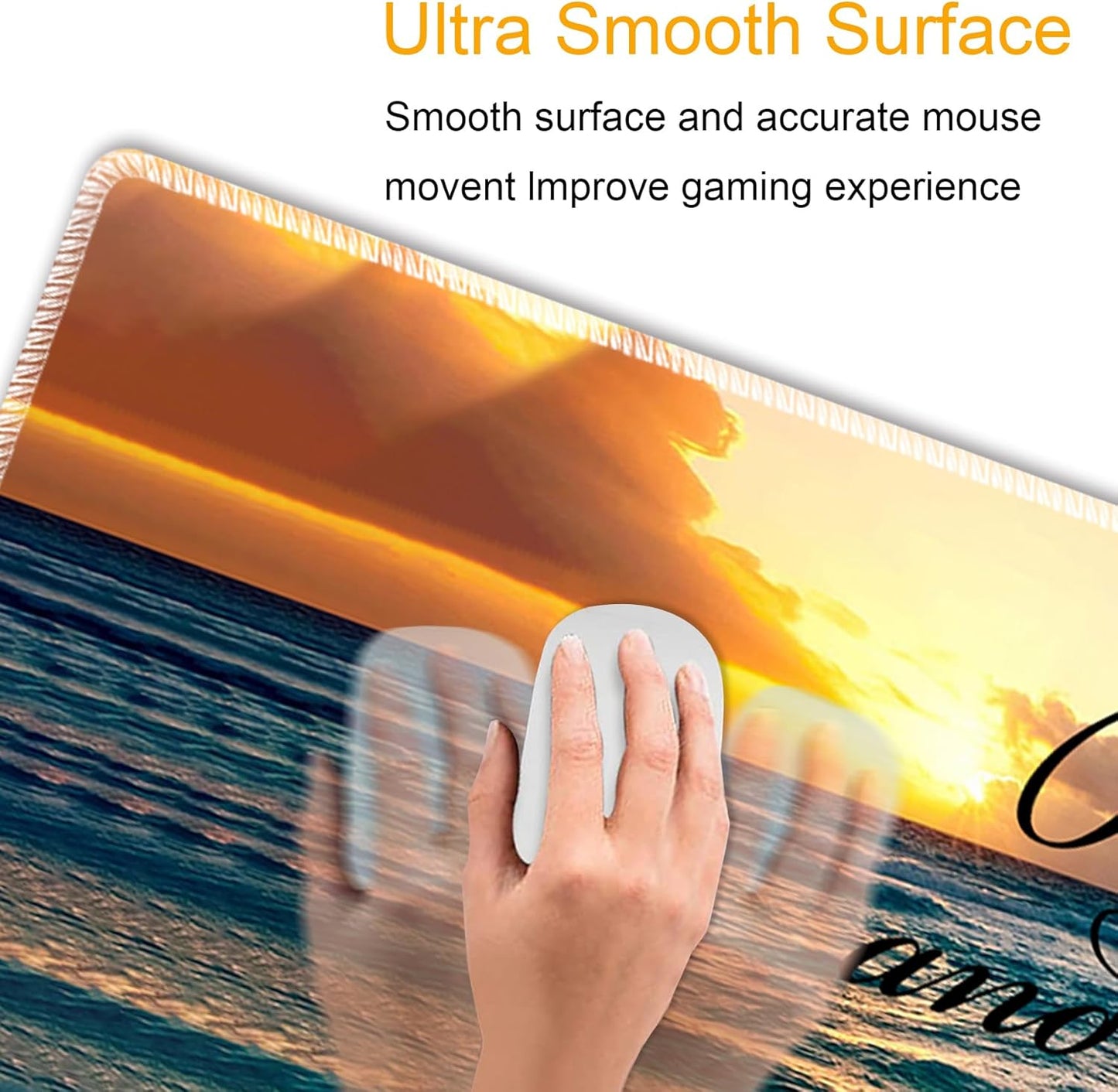 Mouse Wrist Rest and Keyboard Wrist Rest Pad Set, Non-Slip Rubber Base Smooth Surface Ergonomic Gaming Mouse Pad for Easy Typing and Pain Relief, Antique Blue Wood Grain Dog Paw + Coaster