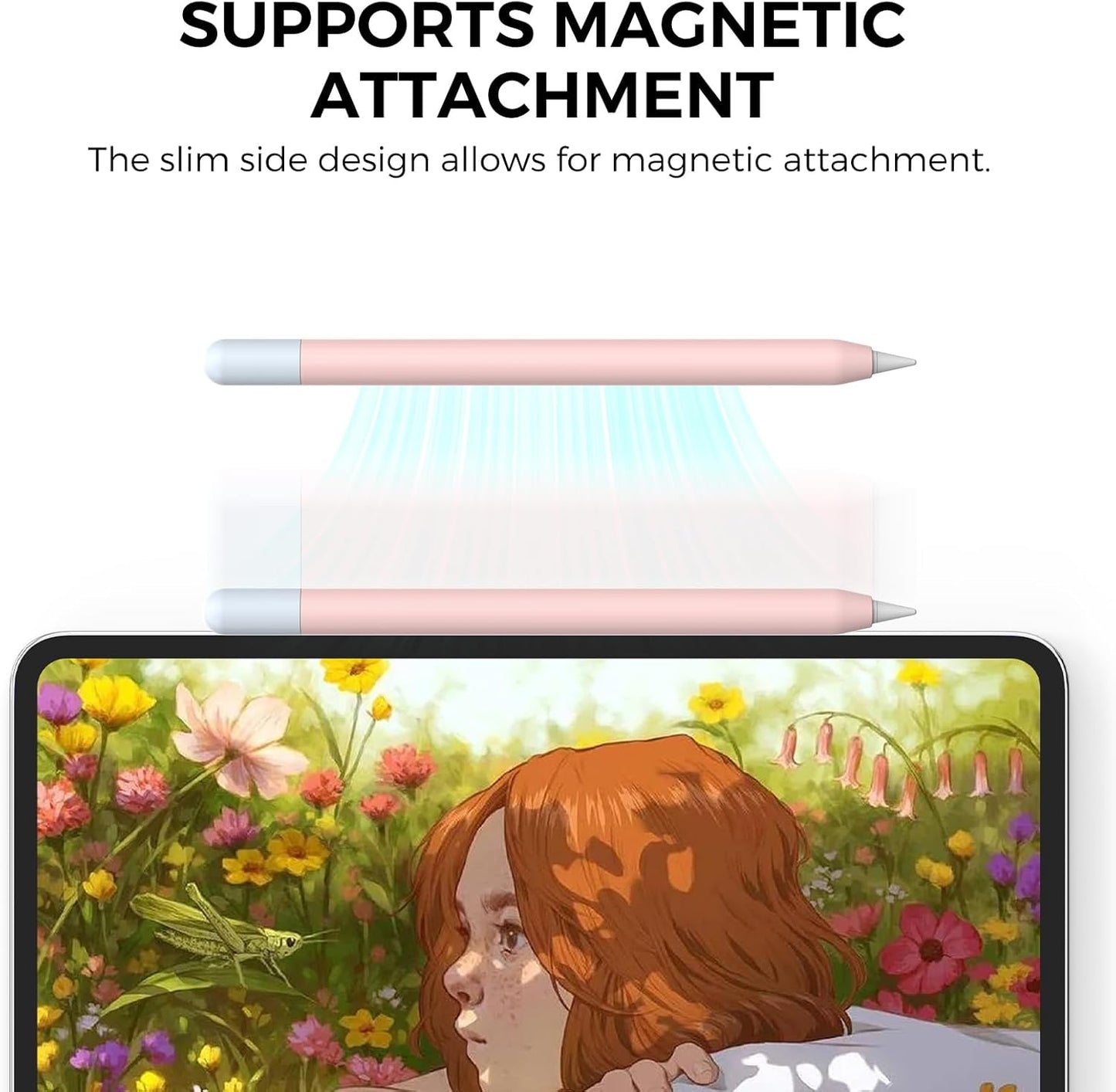 AhaStyle Silicone Case for Apple Pencil (USB-C) 2023 Ultra Thin Proteative Cover Skin Apple Pencil Sleeve Anti-Slip Grip Compatible with Apple Pencil USB C (Lavender)