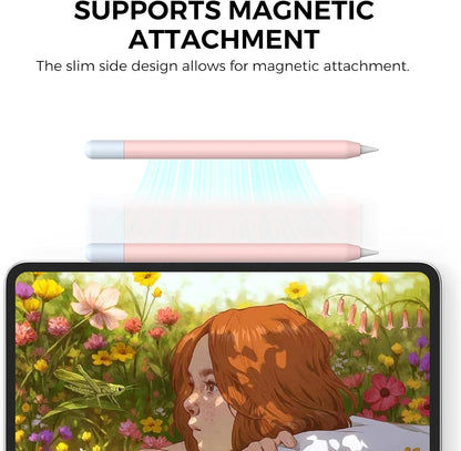 AhaStyle Silicone Case for Apple Pencil (USB-C) 2023 Ultra Thin Proteative Cover Skin Apple Pencil Sleeve Anti-Slip Grip Compatible with Apple Pencil USB C (Lavender)