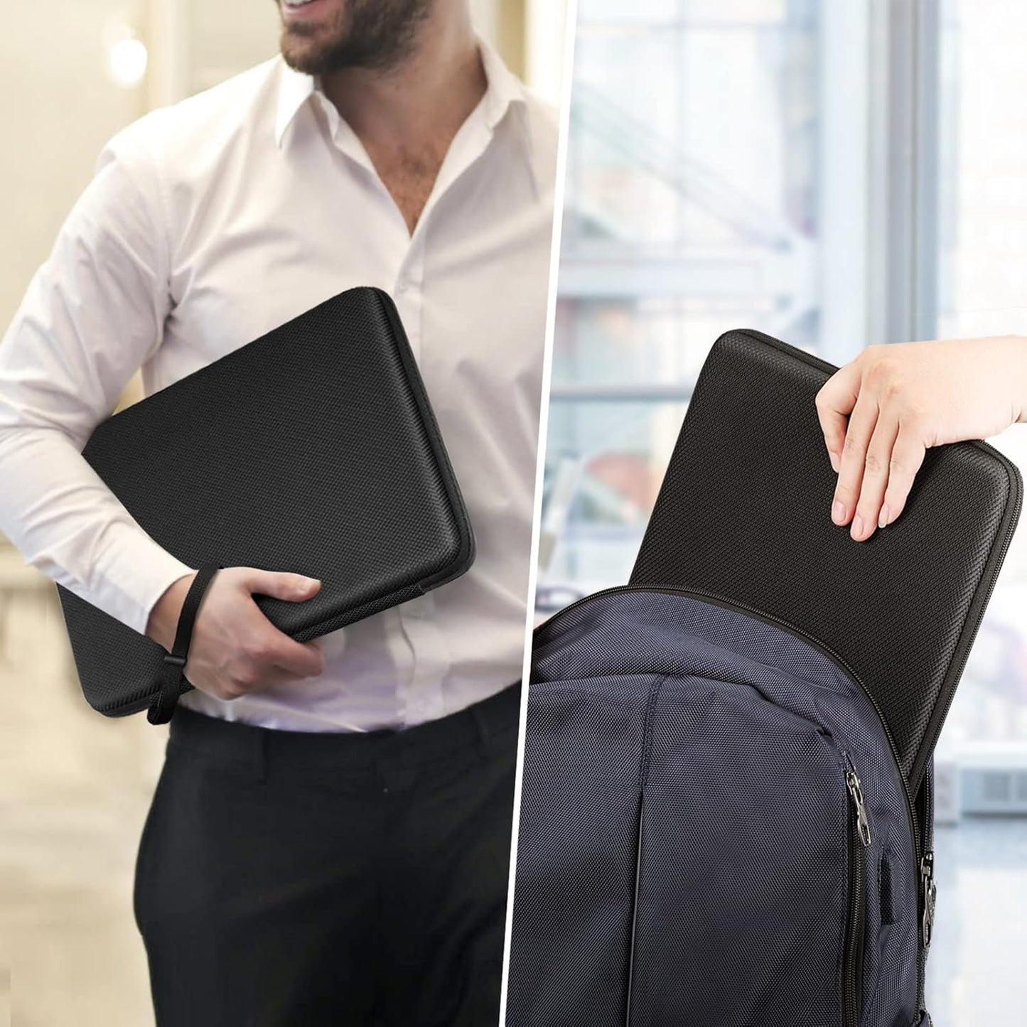 FINPAC Hard Laptop Sleeve Case for MacBook Neo A18 Pro,13 inch MacBook Air 2026 M5/M4/M3/M2/M1,14 inch MacBook Pro 2026 M5/M4/M3/M2 Pro/Max,Waterproof Case for Dell,Surface Laptop,HP,Acer,Black | Hard