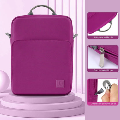 Dadanism 9-11 Inch Tablet Sleeve Bag Carrying Case with Shoulder Strap for iPad (A16) 11", iPad 10th Gen 10.9", iPad Air M4/Pro M5 11", iPad 9/8/7th 10.2", Galaxy Tab A11+ Plus 11", Cloudy Pink