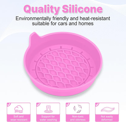 SINGARO Car Cup Holder Coaster, Silicone Cup Holder Insert, Universal Non-Slip Cup Holders, Car Accessories Interior for Women and Man Interior Sets 4 Pack Black