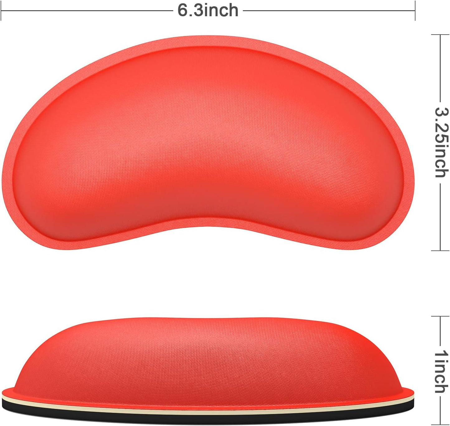 Dapesuom Enlarge Keyboard Wrist Rest, Memory Foam Keyboard Wrist Cushion for Computer Desk Mats Support, Pain Relief Ergonomic Mouse Pad Rests with Non-Slip Base for Gaming, Laptop, Radiant Orchid