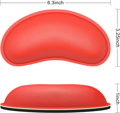 Dapesuom Enlarge Keyboard Wrist Rest, Memory Foam Keyboard Wrist Cushion for Computer Desk Mats Support, Pain Relief Ergonomic Mouse Pad Rests with Non-Slip Base for Gaming, Laptop, Radiant Orchid