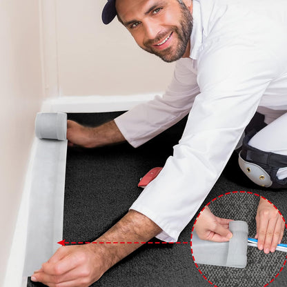WILLBOND Carpet Cord Cover Cable Protector Floor Cover Cable Protector Management Only for Commercial Office Carpet(19.69 ft,Black)