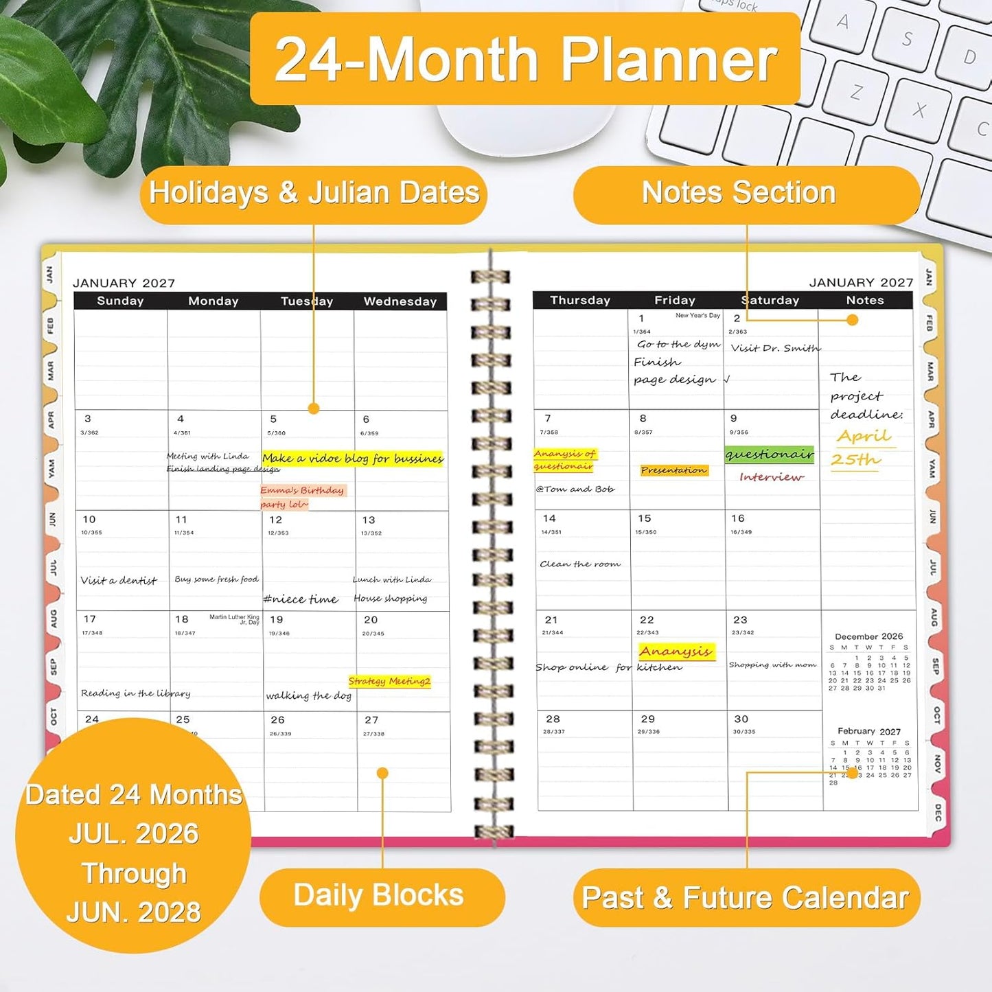 Ymumuda Weekly To Do List Notepad - Daily To Do List Undated 52 - Week Sheets, 8.5x11" Weekly Goal Notebook, Habit Tracker Journal, Excellent for Student School Work Personal Productivity Organizer