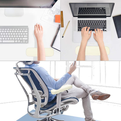 MOSISO Chair Armrest Pads (2 Pack), Memory Foam Home/Office Chair Arm Rest Covers Comfy Computer Gaming Elbow Cushion Removable Washable Elbow Support Forearm Pressure Relief, Black