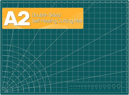 Self Healing Cutting Mat, 17" x 23", Double-Sided Rotary Cutting Mat for Sewing, Quilting, Scrapbooking & Craft, Large Craft Cutting Board for Hobby Use(A2)