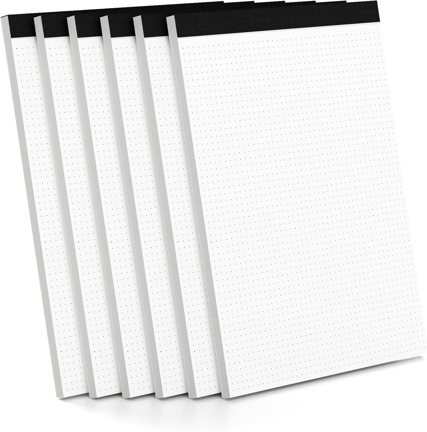 Dot Grid Notepad 8.5 x 11, 2 Pack, 5x5 Dotted Graph Paper 8-1/2 x 11", Dotted Journal Notepad for Sketching Journaling, Micro Perforated, White Thick Paper 1/5" Dots Notes Writing Pad, 30 Sheets/Pad