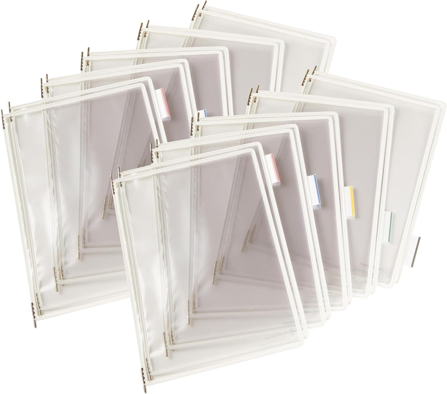 Tarifold Desktop Reference Organizer & Display System, 10 Double-Sided Pockets, 20 Sheet Capacity, Expandable, Durable Steel Wire Frames, Letter Size, Made in France, Black