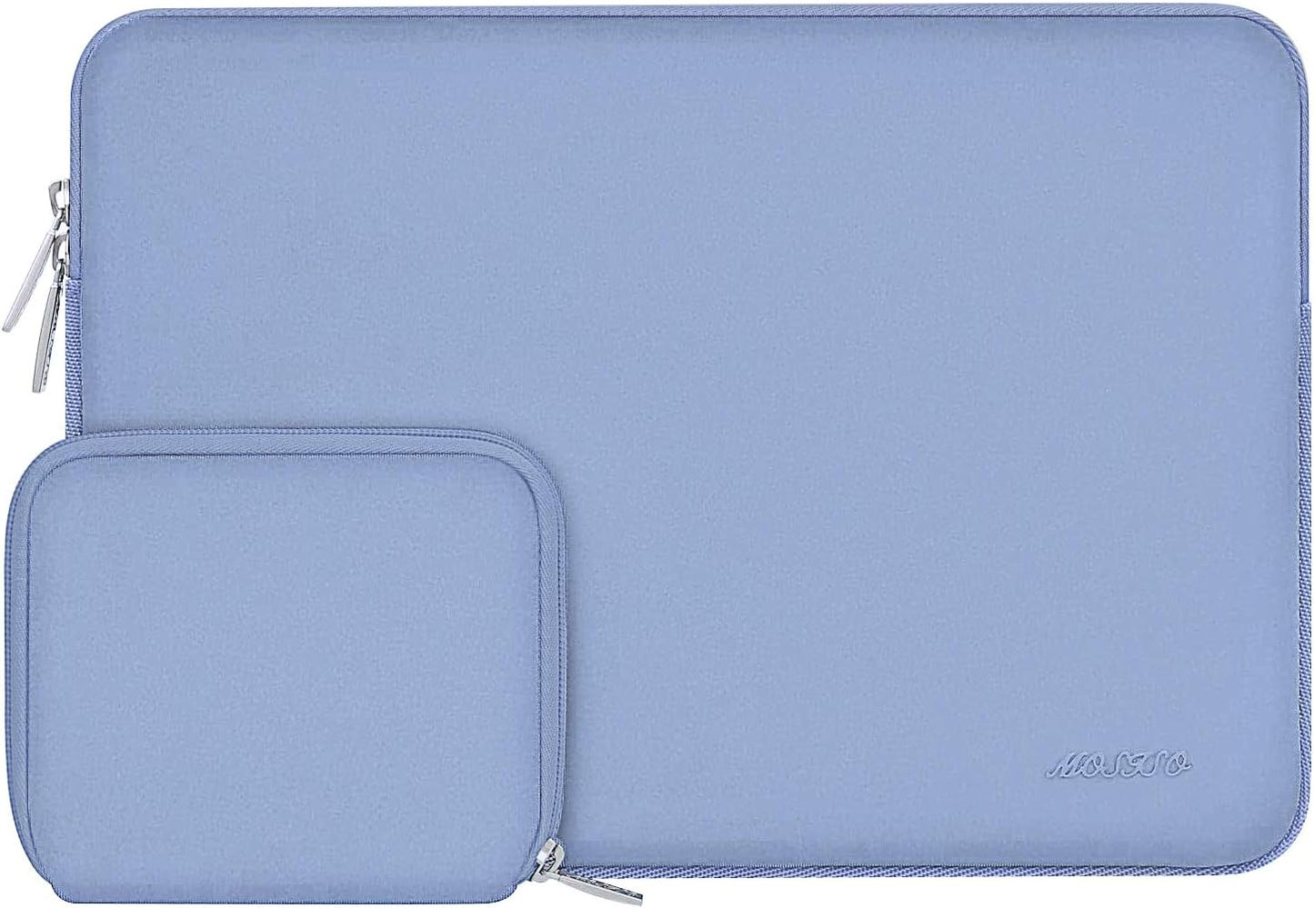 MOSISO Laptop Case 13.3 inch, 13-13.3 inch Laptop Sleeve Bag Compatible with MacBook Air/Pro 13/Pro 14 M5 M4 M3 M2 M1, HP Dell ASUS Lenovo, Neoprene Computer Sleeve Bag with Small Case, Baby Pink - Colors B