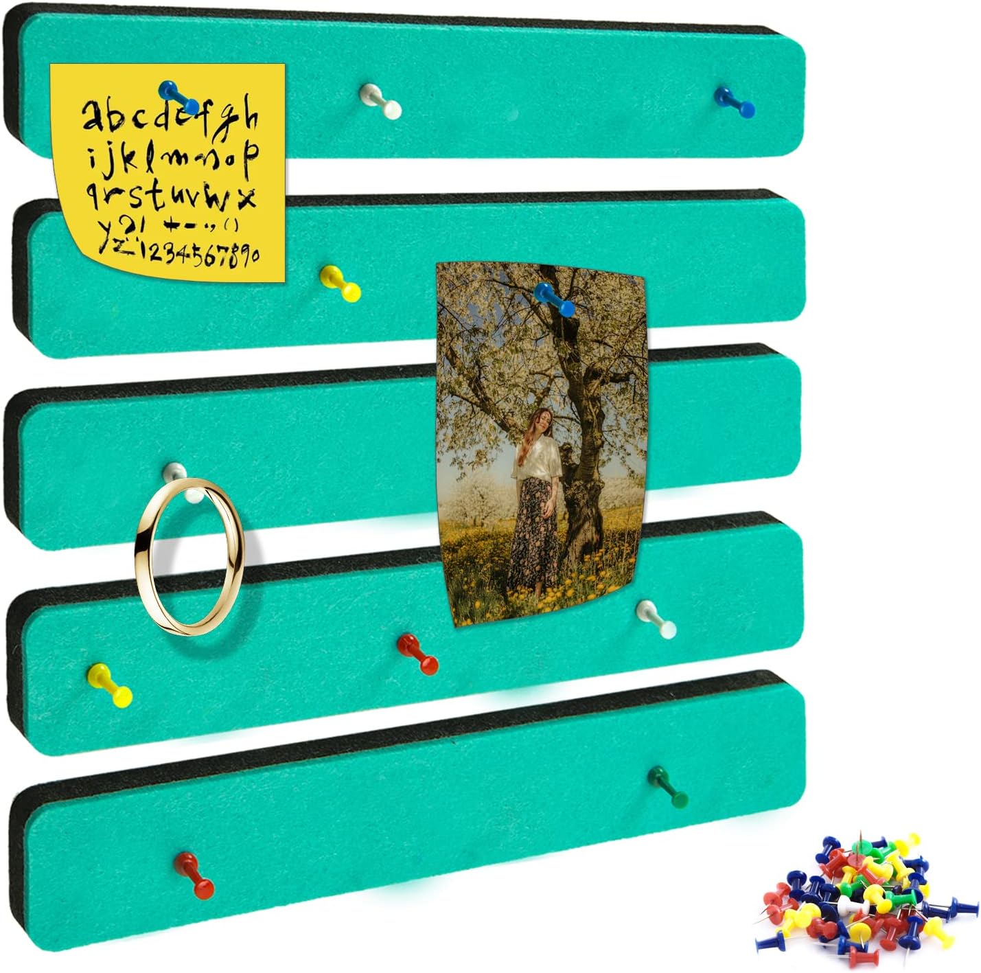 Bulletin Board Cork Board Cork Boards for Walls Cork Board for Office Pin Board Bulletin Boards for Walls (Brown)