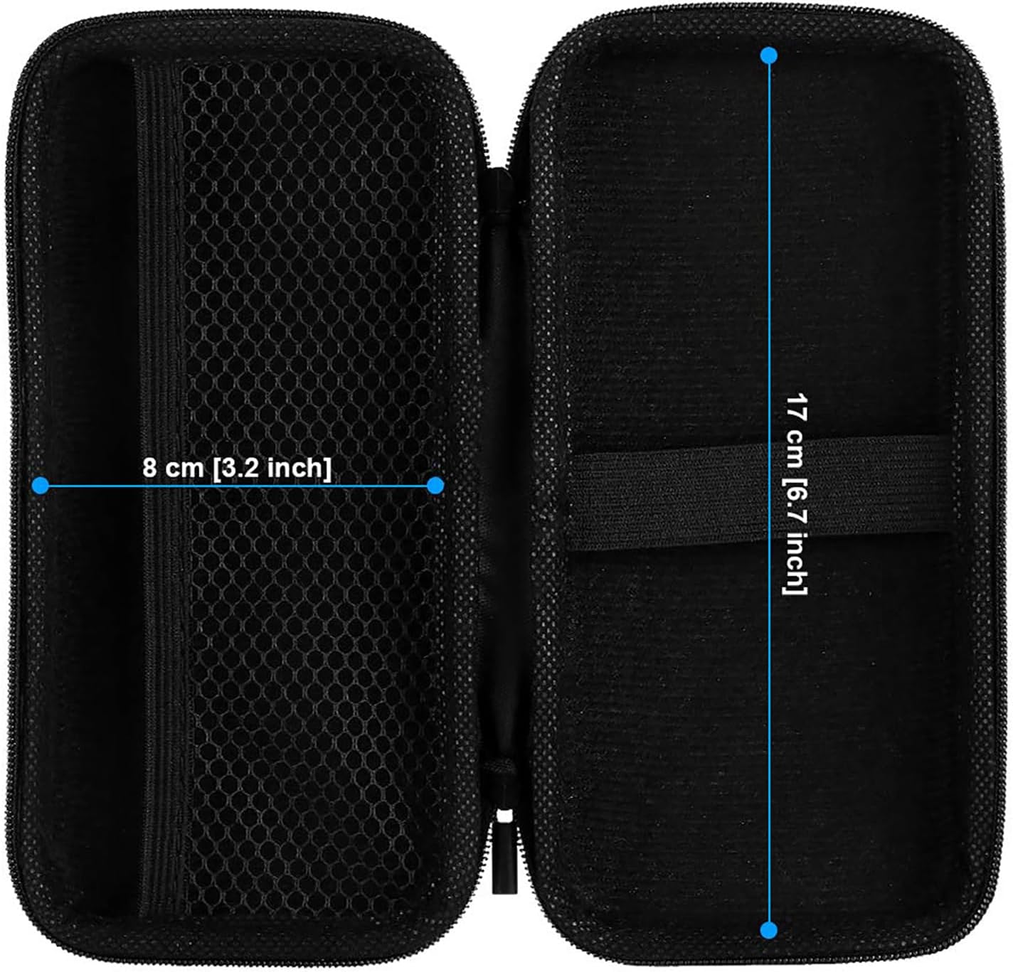 iMangoo Travel Essential Electronics Organizer Pouch Charger Case, Shockproof Dual Zipper Power Bank Cables Tech Accessories Purse, Men & Women Travel Must Have Storage Bag, 6.5x3.2x1 inch Rose Gold