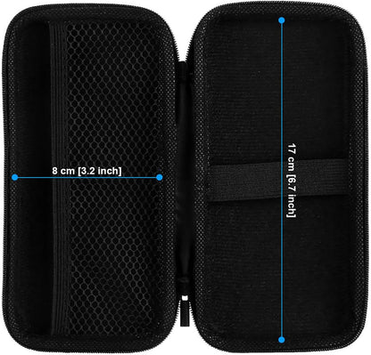 iMangoo Travel Essential Electronics Organizer Pouch Charger Case, Shockproof Dual Zipper Power Bank Cables Tech Accessories Purse, Men & Women Travel Must Have Storage Bag, 6.5x3.2x1 inch Rose Gold