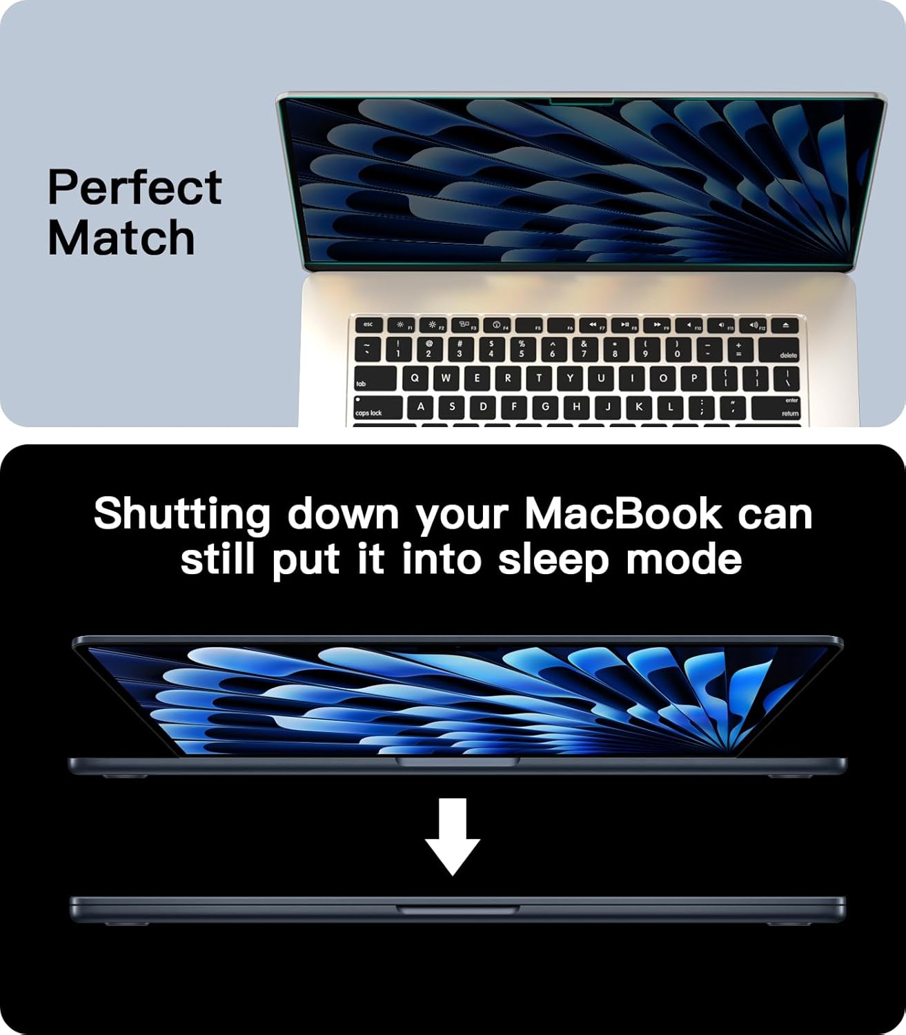 PYS Magnetic Laptop Privacy Screen Filter 15.6 Inch 16:9 - Detachable Computer Screen Privacy Shield, Anti-Glare Blue Light, Removable 15.6" Screen Protector for Lenovo, HP, Dell, Acer, ASUS