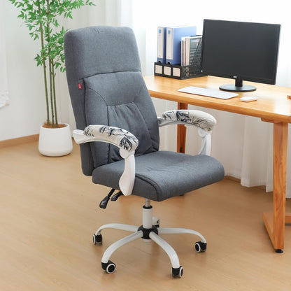 FORCHEER Office Chair Armrest Covers 12-15 Inch Velvet Elastic Black Arm Rest Covers for Desk Computer Chairs Washable