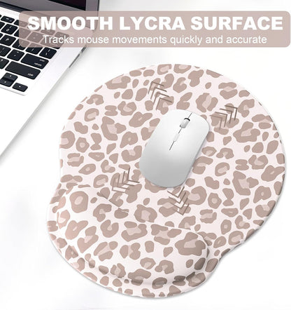 Ergonomic Mouse Pad with Wrist Rest and Keyboard Wrist Rest, Memory Foam Wrist Rest for Computer Keyboard, Easy Typing, Pain Relief, Mouse Pad Wrist Support for Gaming,Office, Laptop, Black Flower
