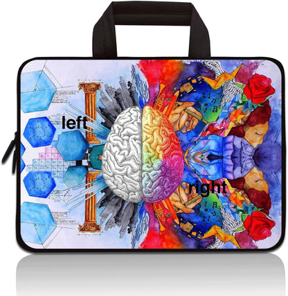 Universal 7~9 inch Kids Tablet Portable Neoprene Zipper Carrying Sleeve Case Bag Fits 7" 8" 8.5" 8.9" 9" iPad Mini 5 4 3 2 1, Galaxy Tab A 8.0 (Rocket)