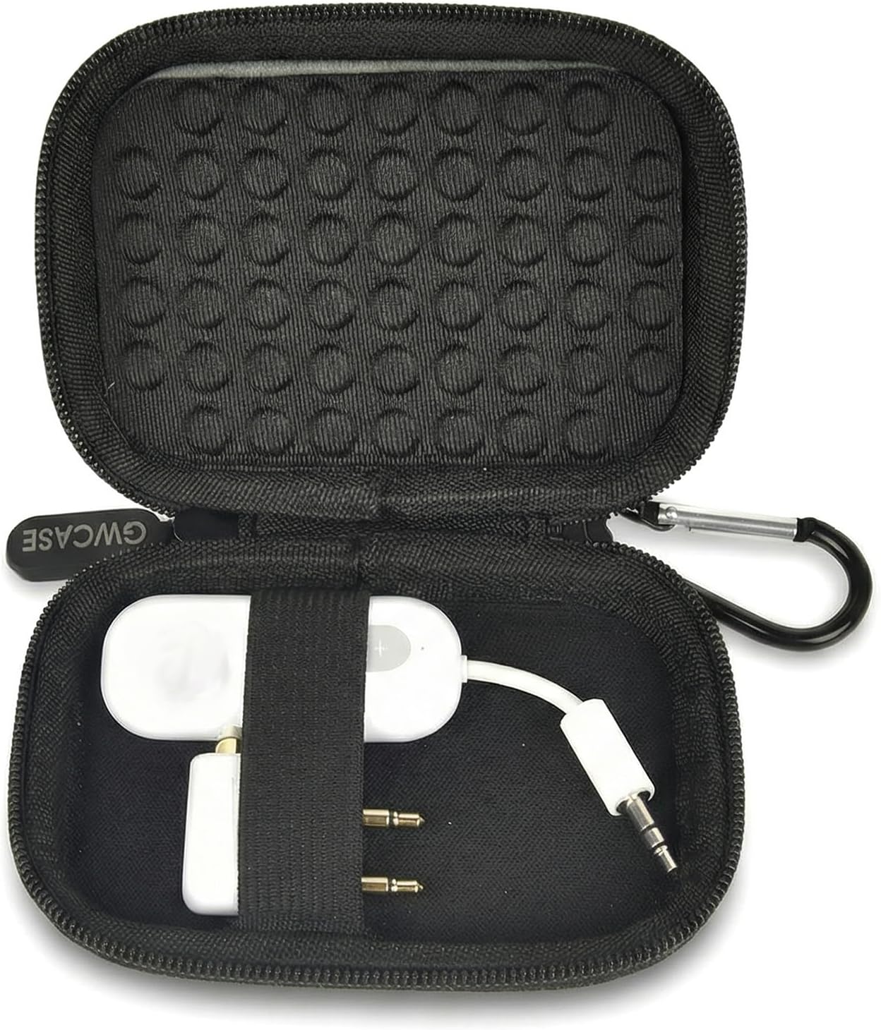 Wireless Bluetooth Adapter Case Compact Protective Storage for AirFly SE/Pro 2/Pro for Avantree Relay Premium Airplane Transmitter Receiver Travel & Home Organizer Pouch, White (Box Only)