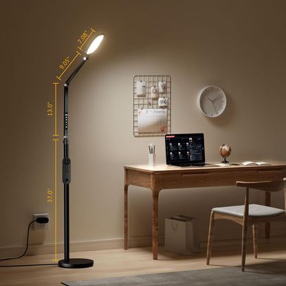 LitONES Video Conference Lighting for Computer, Dimmable Light for Video Recording, Meeting, Laptop & Webcam, 15W Ring Light for Desk with C- Clamp, Swing Arm, Remote, Memory & Timer CRI >95