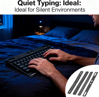 4 Pcs Keyboard Spacebar Foam Silencer Pads – 1mm & 3mm EVA Sound Dampeners for 6.25u Mechanical Keyboards, Ideal for Gaming & Office Typing