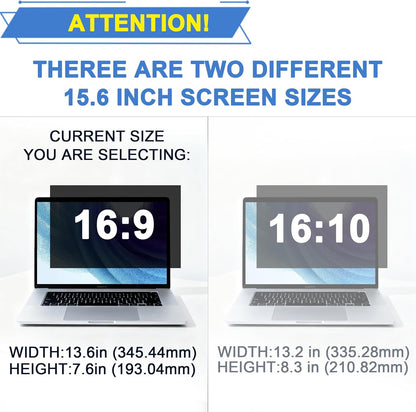 2 Pack Magnetic Hanging Computer Privacy Screen 24 Inch for 16:9 Widescreen Monitor, Removable Privacy Screen Anti Glare Blue Light Computer Screen Privacy Shield, Anti-Scratch 24in Protector Film