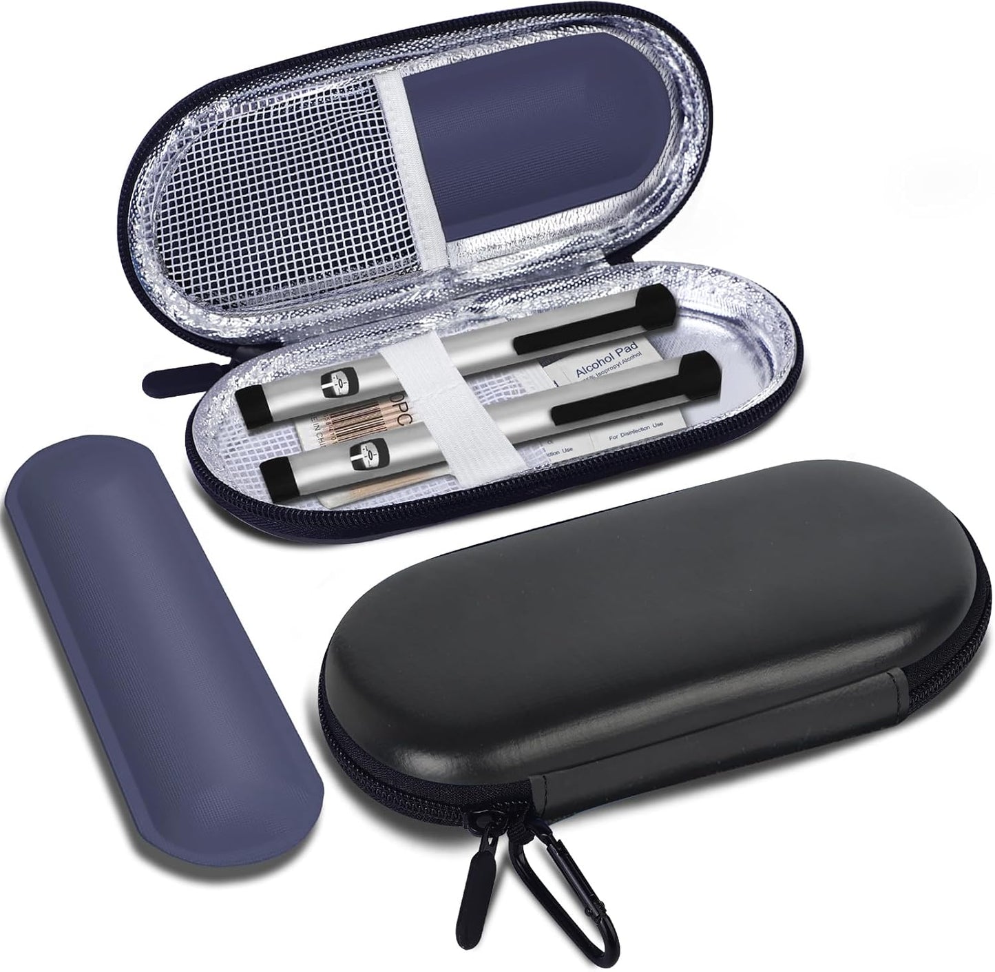 MOSLA Insulin Cooler Travel Case with 2 Reusable Ice Packs for Insulin Pen Portable Medical Cooler Bag for Diabetes and Other Diabetic Supplies for The Daily Life and Trip