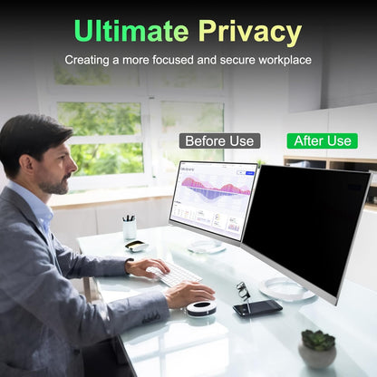 Laptop Privacy Screen 14 Inch 16:9 Aspect Ratio, Laptop Screen Privacy Shield Compatible With Lenovo Hp Dell Acer Asus Thinkpad Envy Xps, Removable Anti Glare Blue Light Computer Filter Protector