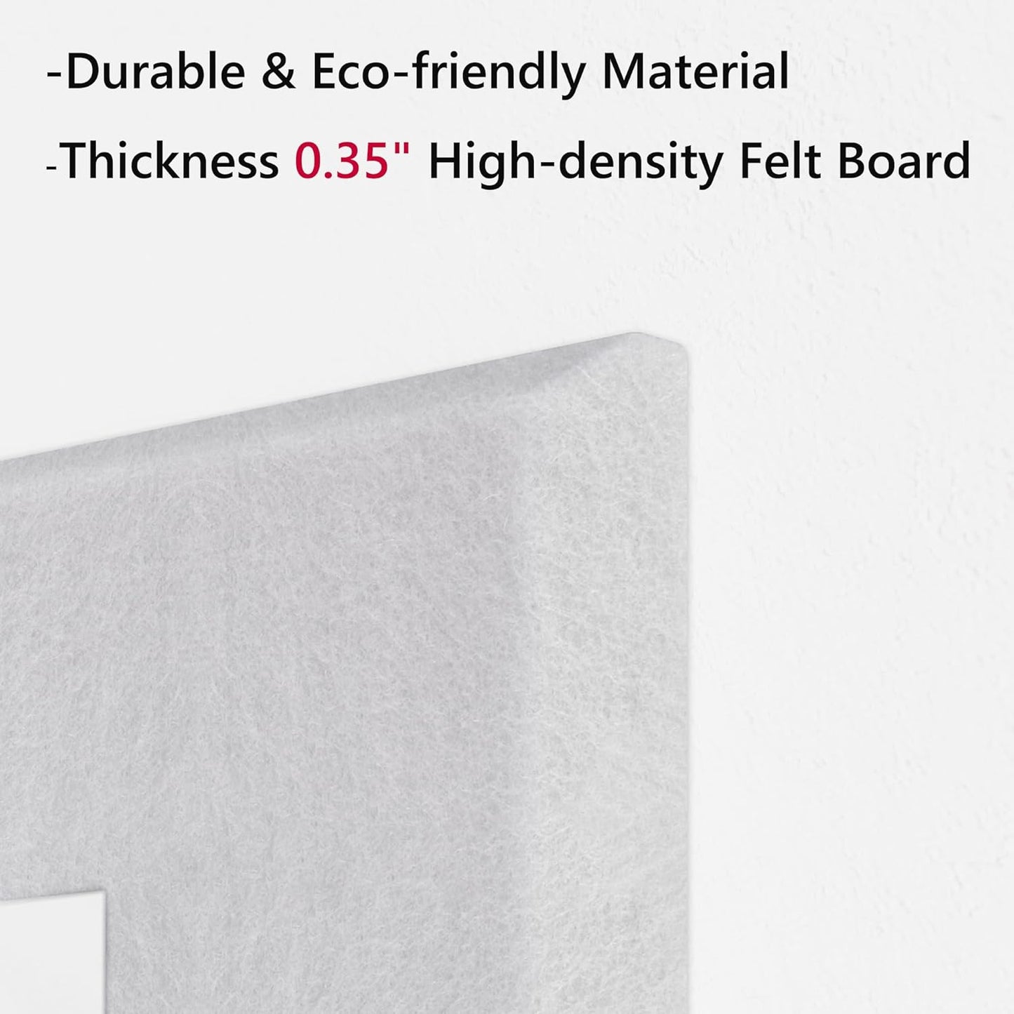 Neatsure Large Cork Board for Wall, Black Felt Bulletin Board with Pushpins, 36" x 24" 6 Panels Wall Tiles, Tack Push Pin Boards for Office