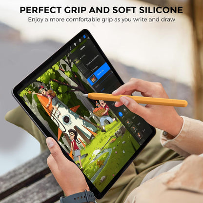 AhaStyle Silicone Case for Apple Pencil (USB-C) 2023 Ultra Thin Proteative Cover Skin Apple Pencil Sleeve Anti-Slip Grip Compatible with Apple Pencil USB C (Lavender)