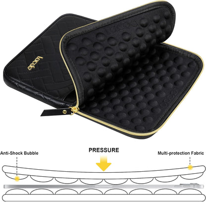 Lacdo Tablet Sleeve Case for 11 inch iPad A16 / 11 inch iPad Air M4 M3 M2 / 11" iPad Pro M5 M4 / 10.9" iPad /10.2" iPad /10.9" ipad Air / 11 Inch Samsung Galaxy Tab A9+ Bag, Fit Magic Keyboard, Black