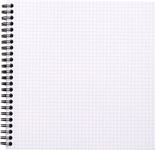 Rhodia Reverse Book & Dot Book - Dot Grid 80 sheets - 8 1/4 x 8 1/4 - Black Cover