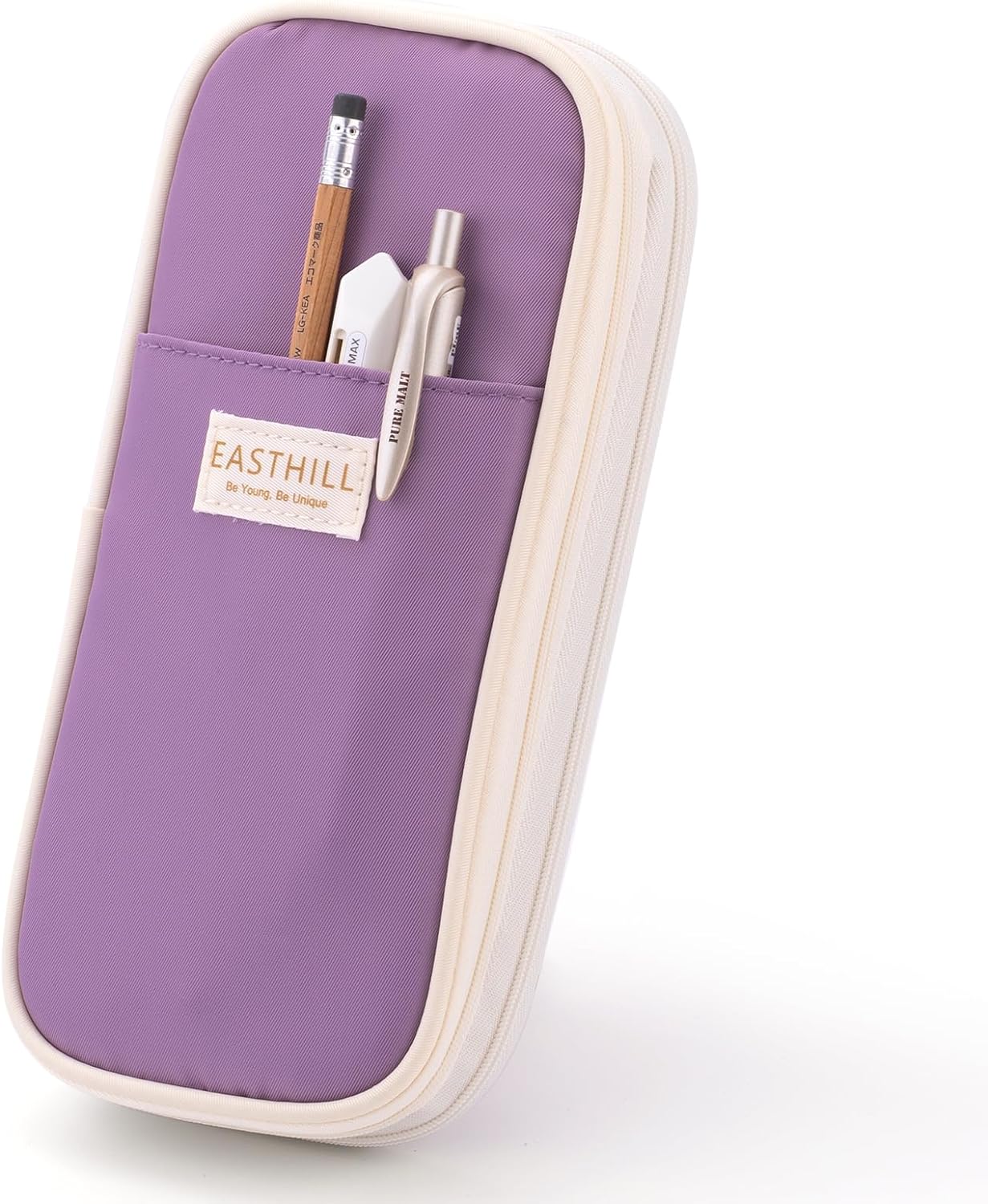 EASTHILL Big Capacity Pencil Case Large Pencil Pouch Stationery Pen Bag for Teen Girls-Green