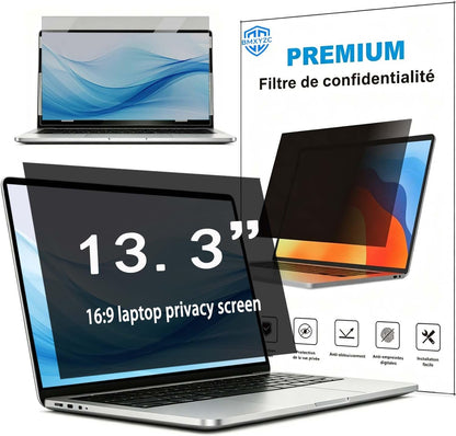 Laptop Privacy Screen 16.1 inch 16:9, 26° Anti Peeping Removable Anti Glare Blue Light Filter Compatible with All 16.1” 16:9 Laptops Portable Monitors