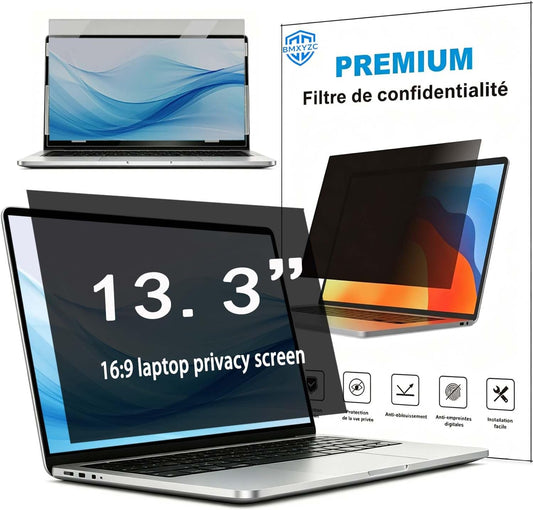 Laptop Privacy Screen 16.1 inch 16:9, 26° Anti Peeping Removable Anti Glare Blue Light Filter Compatible with All 16.1” 16:9 Laptops Portable Monitors