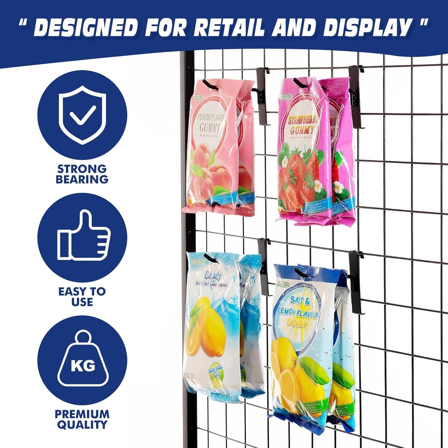 3-Pack 2' x 5.5' Grid Wall Panels Standing Wire Grid, Display Rack with T-Base Wheels Freestanding Gridwall Panel Tower for Shop, for Art Fairs Black